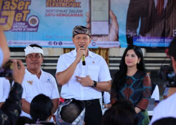 Kantah Kabupaten Badung Punya Laserjet Untuk Layanan Pertanahan, Menteri AHY : Ini Keren
