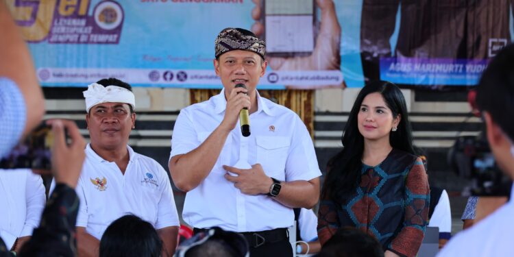 Kantah Kabupaten Badung Punya Laserjet Untuk Layanan Pertanahan, Menteri AHY : Ini Keren