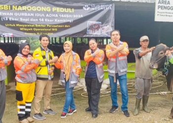 SBI Pabrik Narogong Salurkan 27 Hewan Kurban di Moment Idul Adha 1445H