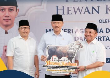 Serahkan 72 Hewan Kurban, Menteri AHY: Semangat Berbagi kepada Sesama