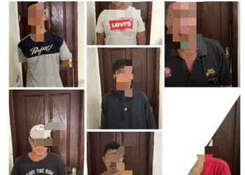 10 Pelaku Judi Sabung Ayam di Boyong ke Polsek Cibinong