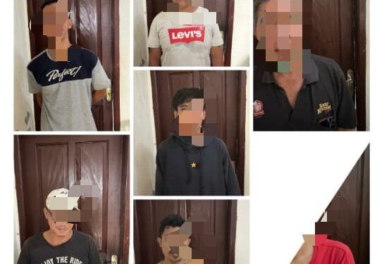 10 Pelaku Judi Sabung Ayam di Boyong ke Polsek Cibinong