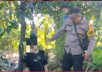Pria Tanpa Identitas Gantung Diri di Karanggan