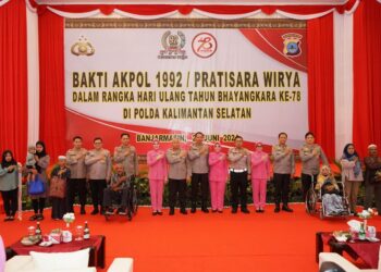 HUT Bhayangkara, Akpol 1992 Pratisara Wirya Gelar Bakti Kesehatan di Kalsel