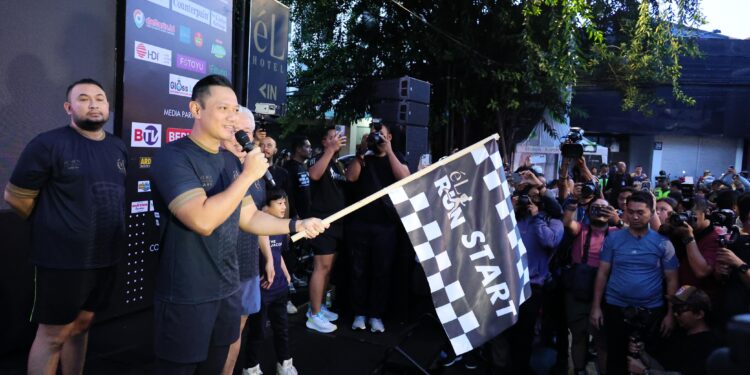 Menteri AHY Buka eL Run 2024 74 KM di Bandung