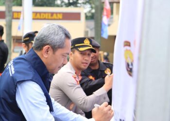 Jelang Pilkada, Polres Bogor Gelar Deklarasi Damai Bersama Senkom Mitra Polri