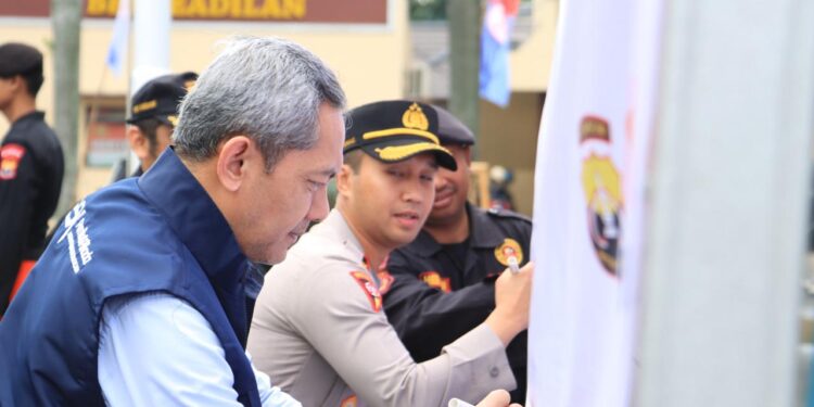 Jelang Pilkada, Polres Bogor Gelar Deklarasi Damai Bersama Senkom Mitra Polri