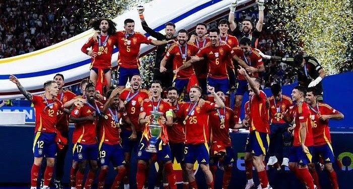 Kalahkan Inggris, Spanyol Angkat Tropy Euro 2024