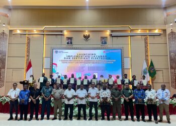 Kanwil BPN Provinsi Papua Resmikan Implementasi Sertifikat Tanah Elektronik