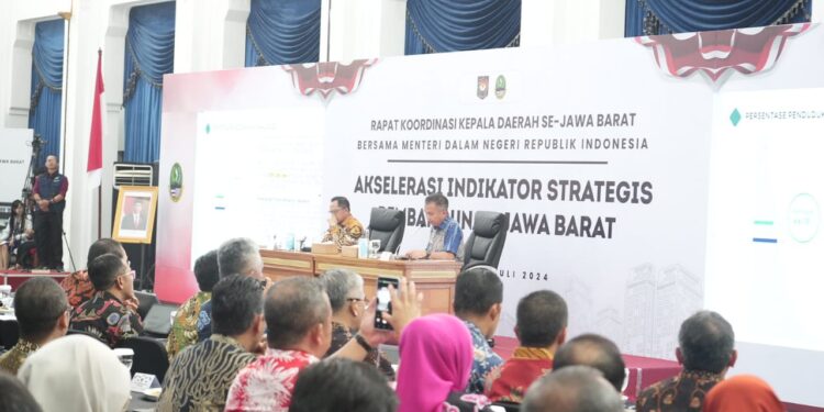 Rakor Bersama Kepala Daerah se Jawa Barat, Mendagri Tito Karnavian Bilang Begini