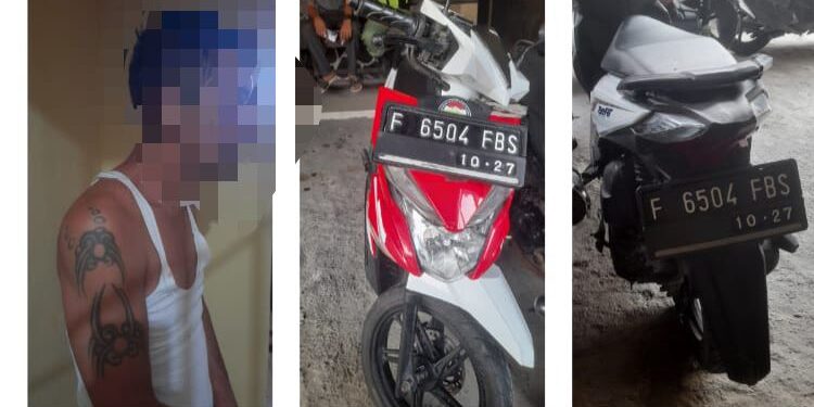 Curi Motor Siang Bolong, Pelaku di Boyong Warga ke Polsek