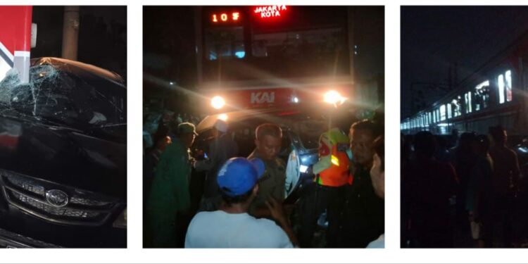 Kecelakaan Commuter Line Nambo-Jakarta, Mobil Avanza Tersangku dan Terseret Sejauh 200 Meter