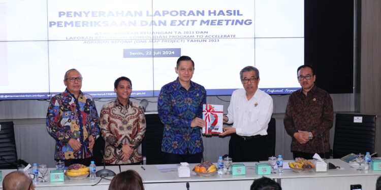 12 Kali Berturut-turut Kementerian ATR/BPN Raih Opini WTP, Menteri AHY : Terimakasih Kepada Semua Jajaran