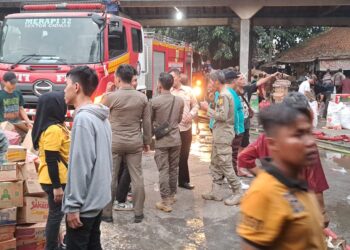 Pasar Ciampea Terbakar, 4 Unit Damkar Diturunkan