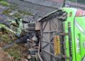 Bus Terguling, 9 Orang Luka Parah