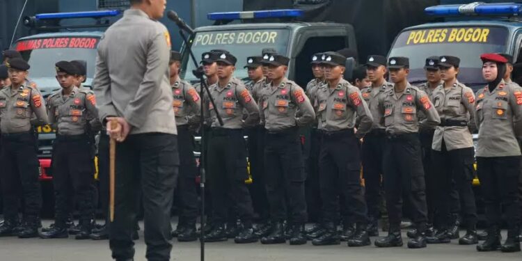 Jelang Pilkada 2024 Polres Bogor Gelar Apel Sispamkota, Rio Wahyu: Anggota Dilarang Keras Berpolitik Praktis