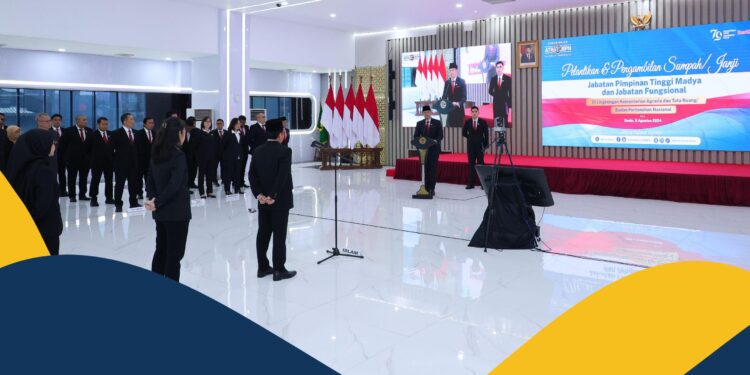 Lantik Dirjen PPTR, Menteri AHY: Manajemen Administrasi Semakin Produktif serta Kompetitif