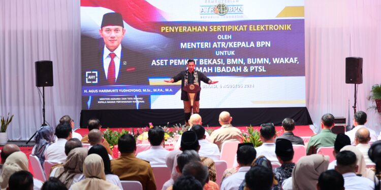 Menteri AHY Apresiasi Revitalisasi Kantah Kota Bekasi