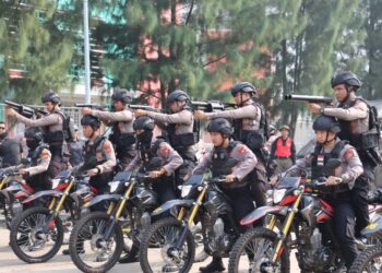Kontijensi Jelang Pilkada, Polres Bogor Gelar Latihan Sispamkota