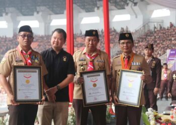 Pasca Gagal Pecah Rekor MURI Besek di HUT RI, Pemkab Bogor Pecahkan Tiga Rekor MURI di Hari Pramuka Ke-63