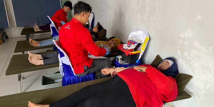 Komunitas Jalur isi Festival Desa Bersinar Dengan Donor Darah