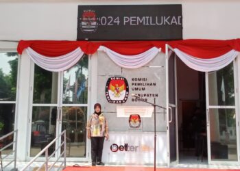 Hari Pertama Pendaftaran Calon Bupati, Kantor KPU Kabupaten Bogor Masih Sepi