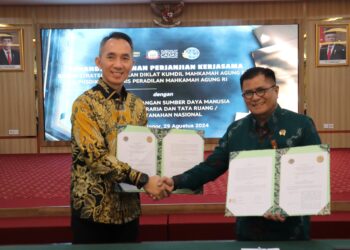 Kementerian ATR/BPN dan MA Jalin Kerja Sama untuk Perkuat Kapasitas Hakim dalam Menangani Kasus Pertanahan dan Tata Ruang