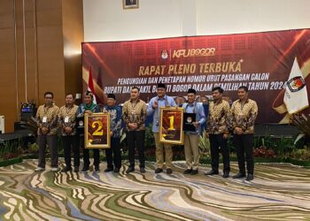 Penentuan Nomor Urut Pasangan Calon Bupati Kabupaten Bogor 2024, Berikut Ketentuannya