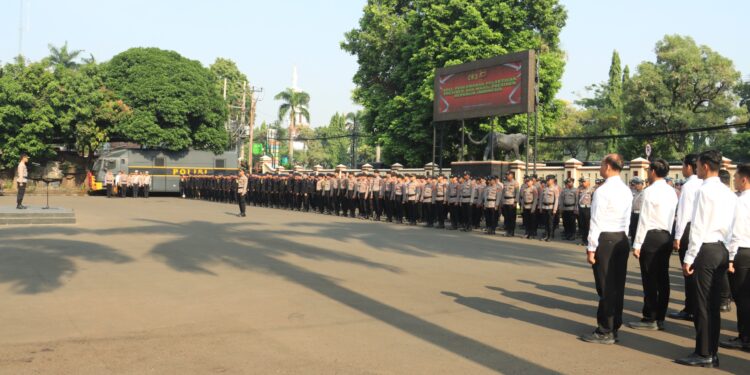 Polres Bogor Gelar Apel Kesiapan Jelang Pelantikan Presiden dan Wakil Presiden 2024 -2029