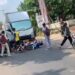 Hilang Kendali, Truk Box Tabrak 6 Sepeda Motor di Jalan Raya Jonggol