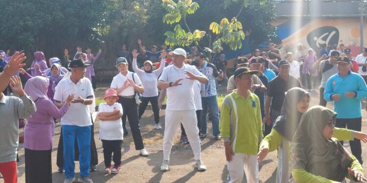 Olahraga bareng Purnawirawan dan Veteran, Cabup Rudy Susmanto: Jangan Lupakan Sejarah Kita Ada Karena Mereka