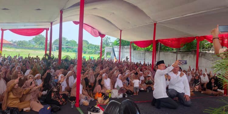 Jaro Ade Sapa Warga Jonggol, H.Mulyadi Ajak Warga Dukung Paslon Nomor Urut 1