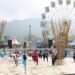 Senam Bersama di Rest Area Puncak Upaya RR Indah Dewi Promosikan Wisata