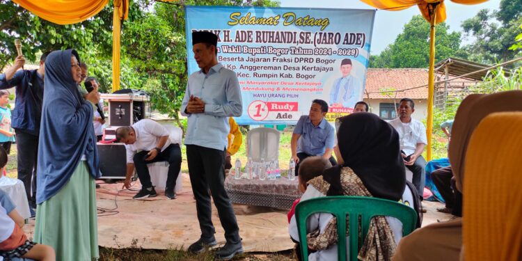 Paslon Nomor Urut 1 Dengarkan Keluhan Warga Rumpin, Ade Jaro : Rumpin Butuh Perhatian Khusus