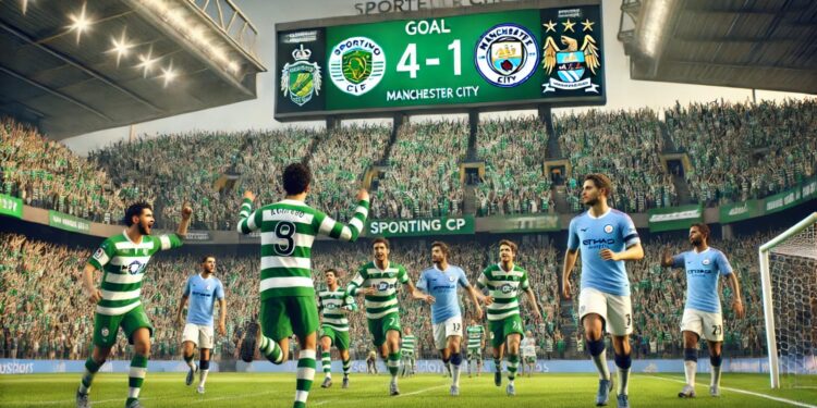 Liga Champions: Sporting CP kalahkan Manchester City dengan Skor Telak 4-1