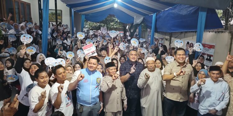 Sapa Warga Sukaraja dan Babakan Madang, Cabup Rudy Susmanto Targetkan Kemenangan 80 Persen