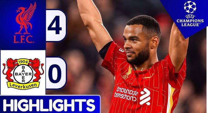 Liverpool menang Telak 4-0 atas Leverkusen di Liga Champions