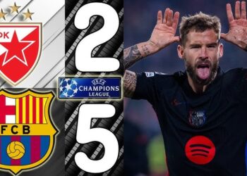 Barcelona pesta Gol dimarkas Red Star, Menang 5-2 di Liga Champions