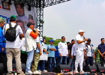 Meriah, Ribuan Warga Sukaraja hadiri Kampanye Akbar Calon Bupati Bogor Nomor Urut 1