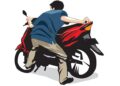 Mabuk, Pemuda ini Dorong Motor Dinas Dishub Kota Bogor