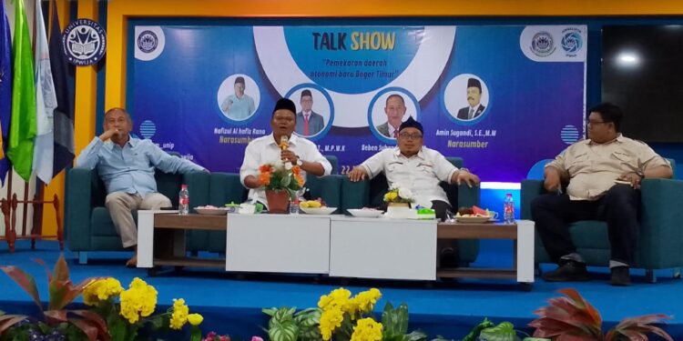 Talk Show Pemekaran Bogor Timur, Achmad Fathoni: Mahasiswa Ipwija Harus Berperan