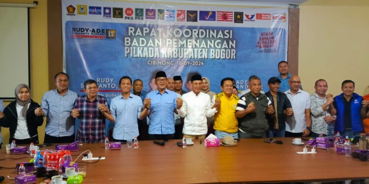 Tim Pemenangan Paslon Bupati Bogor Nomor Urut 01 Release Hasil Quick Count Pilkada 2024