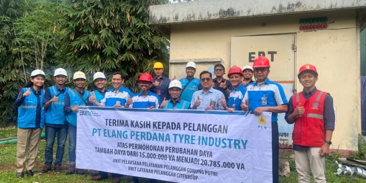 Peran BUMN dalam Persiapan Nataru, PLN UP3 Gunung Putri Sukses Tambah Daya Listrik PT Elang Perdana Tyre Daya 20.785.000 VA