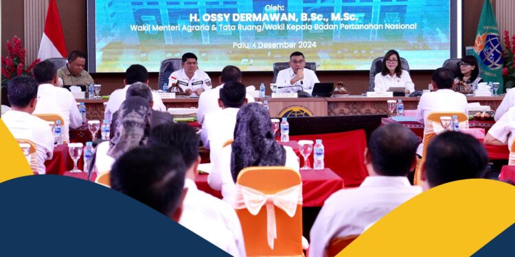Kunjungi Kanwil BPN Provinsi Sulteng, Wamen ATR/Waka BPN Sampaikan Solusi Percepatan Layanan Pertanahan