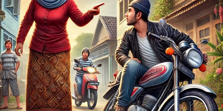 Viral !!! Emak-Emak di Desa Cicadas Bikin Pencuri Kocar Kacir