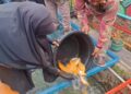 Ketahanan Pangan Desa Bantarjati Tebar Nila dan Ikan Mas