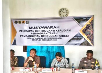 Kantah Bogor II Musyawarah Kerugian Bendungan Cibeet di Desa Kutamekar