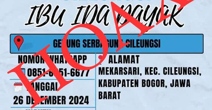 Heboh Isu Pengobatan Ida Dayak di Cileungsi, Sekcam : Hoax