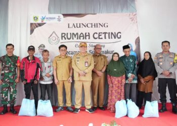 Resmikan Rumah Ceting Kedua, Bachril Bakri : Kemiskinan Ekstream Capai 0,73 Persen