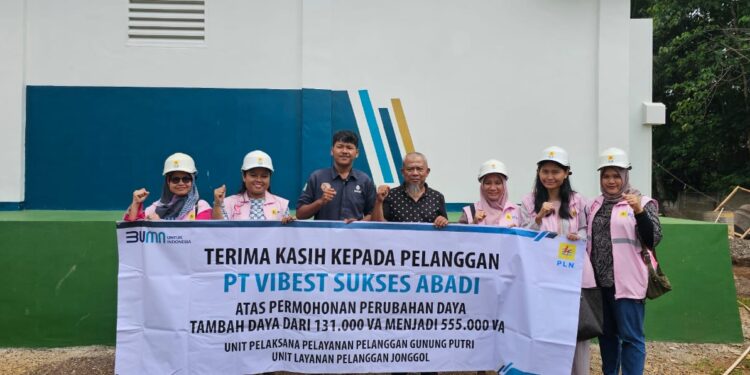 Srikandi PLN UP3 Gunung Putri Dukung Ekspansi dan Inovasi PT Vibest Sukses Abadi Melalui Kegiatan Tambah Daya